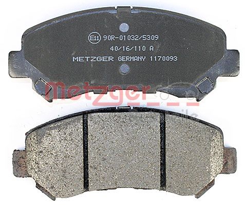 METZGER 1170093 Bremsbelagsatz, Scheibenbremse